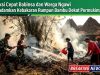Aksi Cepat Babinsa dan Warga Ngawi Padamkan Kebakaran Rumpun Bambu Dekat Permukiman