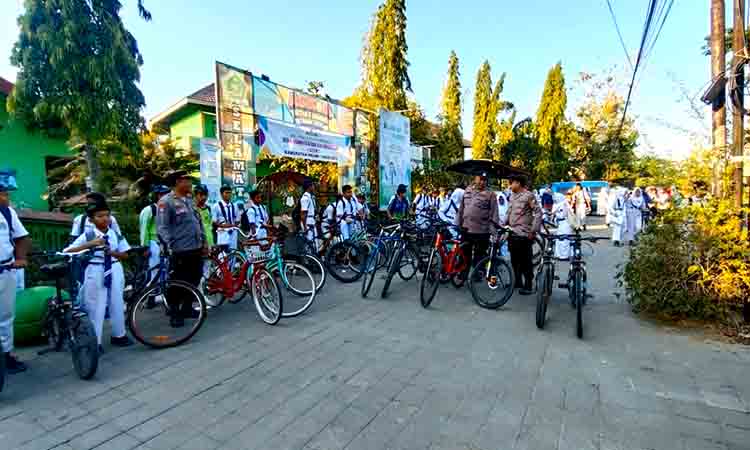 Aksi Kreatif Polres Ngawi di Jalanan