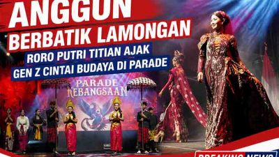 Anggun Berbatik Lamongan, Roro Putri Titian Ajak Gen Z Cintai Budaya di Parade mdn