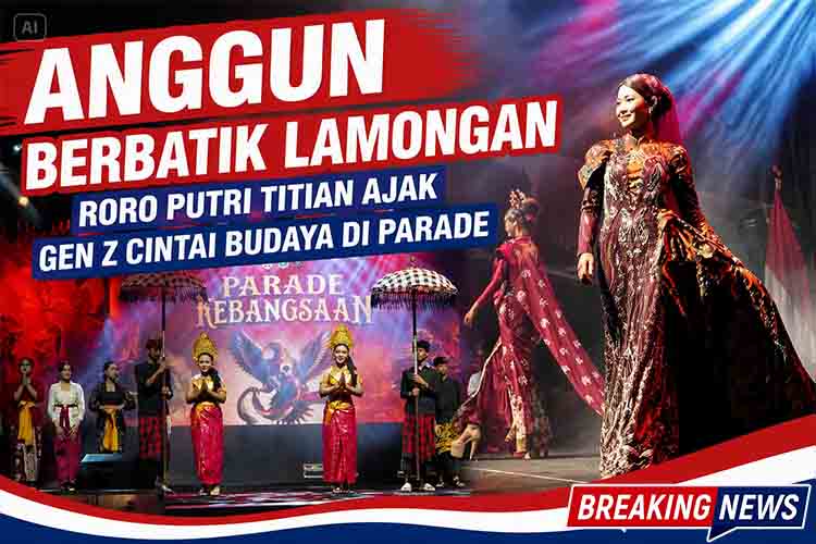 Anggun Berbatik Lamongan, Roro Putri Titian Ajak Gen Z Cintai Budaya di Parade mdn