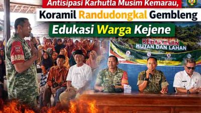 Antisipasi Karhutla Musim Kemarau, Koramil Randudongkal Gembleng Edukasi Warga Kejene