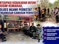 Antisipasi Kebakaran Hutan Musim Kemarau, Polres Ngawi Perketat Pengawasan Kawasan Perhutani