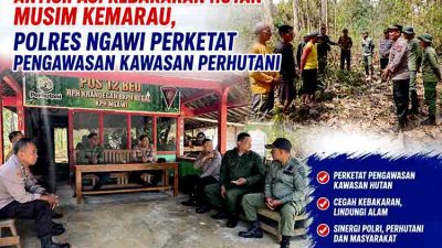 Antisipasi Kebakaran Hutan Musim Kemarau, Polres Ngawi Perketat Pengawasan Kawasan Perhutani