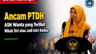 BKPSDM Lamongan Ancam PTDH ASN Wanita yang Terlibat Nikah Siri atau Jadi Istri Kedua