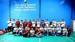 Kapolres Kediri Kota Buka Turnamen Badminton, Dorong Sportivitas dan Kebersamaan