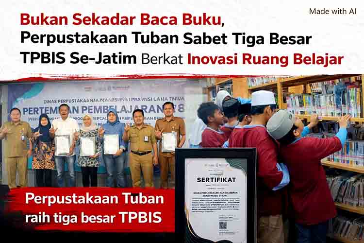 Bukan Sekadar Baca Buku, Perpustakaan Tuban Sabet Tiga Besar TPBIS Se Jatim Berkat Inovasi Ruang Belajar