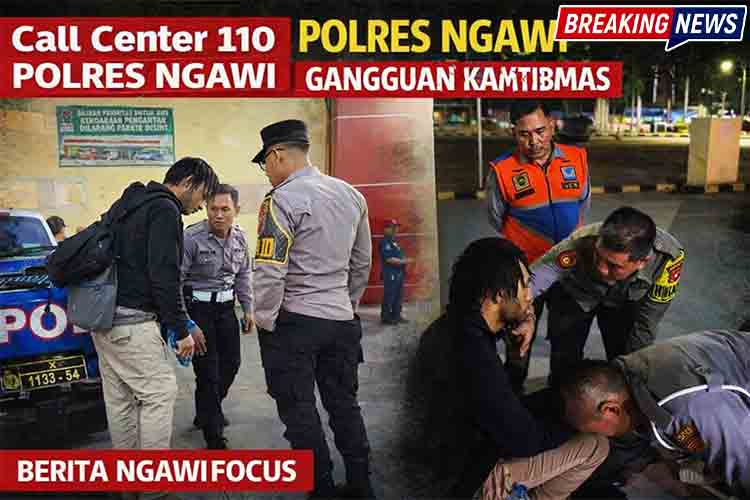 Call Center 110, Polres Ngawi, Terminal Kertonegoro, Gangguan Kamtibmas, Berita Ngawi