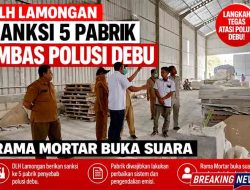 DLH Lamongan Sanksi 5 Pabrik Imbas Polusi Debu, Rama Mortar Buka Suara