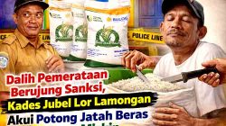 Dalih Pemerataan, Aparatur Desa Jubel Lor Lamongan Nekat Sunat Jatah Beras KPM