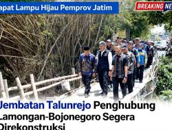 Dapat Lampu Hijau Pemprov Jatim, Jembatan Talunrejo Penghubung Lamongan-Bojonegoro Segera Direkonstruksi