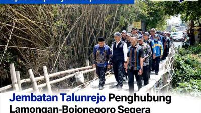 Dapat Lampu Hijau Pemprov Jatim, Jembatan Talunrejo Penghubung Lamongan-Bojonegoro Segera Direkonstruksi