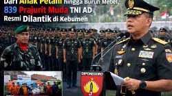 Dari Anak Petani hingga Buruh Mebel, 839 Prajurit Muda TNI AD Resmi Dilantik di Kebumen