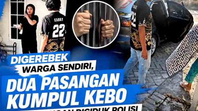 Digerebek Warga Sendiri, Dua Pasangan Kumpul Kebo di Lamongan Diciduk Polisi