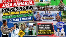Gandeng Jasa Raharja, Polres Ngawi Tanamkan Budaya Keselamatan Jalan di MAN 1 Ngawi