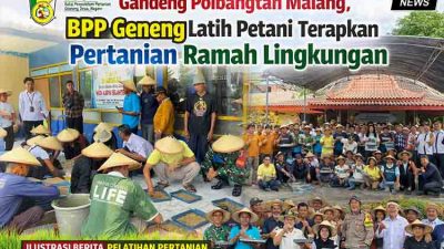 Gandeng Polbangtan Malang, BPP Geneng Latih Petani Terapkan Pertanian Ramah Lingkungan