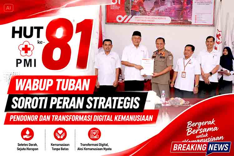 HUT ke 81 PMI, Wabup Tuban Soroti Peran Strategis Pendonor dan Transformasi Digital Kemanusiaan