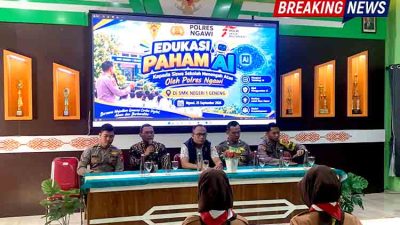 Hindari Jebakan Tren Semata, Polres Ngawi Bekali Siswa SMKN 1 Geneng Kecerdasan Digital Berbasis AI