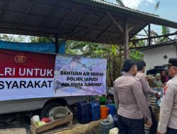 Polresta Sumenep Salurkan Bantuan Air Bersih untuk 440 KK di Desa Gendang Barat