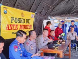 Polri Kerahkan Tim DVI untuk Mendukung Penanganan Hilangnya Kapal Virgo