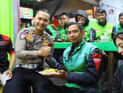 Sambut Hari Lalu Lintas Bhayangkara ke-71, Polresta Malang Kota Gelar Doa Bersama Ojol