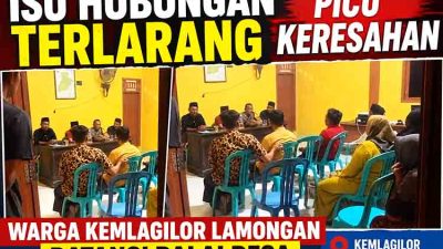 Isu Hubungan Terlarang Picu Keresahan, Warga Kemlagilor Lamongan Datangi Balai Desa