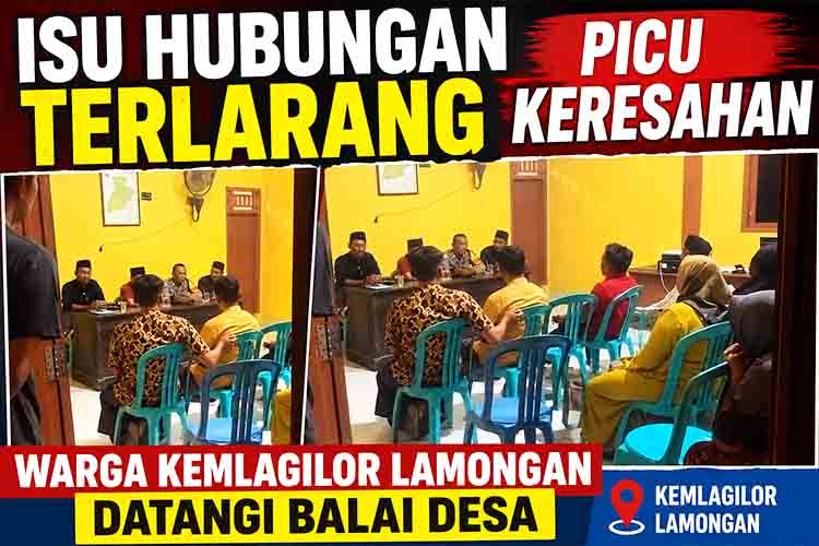 Isu Hubungan Terlarang Picu Keresahan, Warga Kemlagilor Lamongan Datangi Balai Desa