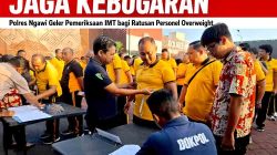 Jaga Kebugaran, Polres Ngawi Gelar Pemeriksaan IMT bagi Ratusan Personel Overweight