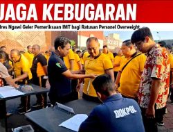 Jaga Kebugaran, Polres Ngawi Gelar Pemeriksaan IMT bagi Ratusan Personel Overweight