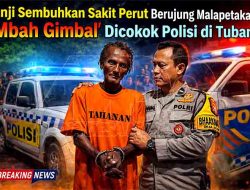 Janji Sembuhkan Sakit Perut Berujung Malapetaka, “Mbah Gimbal” Dicokok Polisi di Tuban