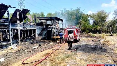 Kandang Ayam Ludes Terbakar di Lamongan, 12 Ribu Anak Ayam Mati dan Kerugian Tembus Rp600 Juta