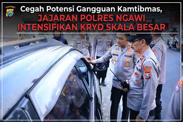 Kapolres Ngawi Pimpin Langsung KRYD, Komitmen Hadirkan Rasa Aman bagi Warga