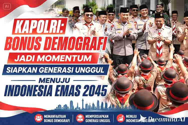Kapolri Bonus Demografi Jadi Momentum Siapkan Generasi Unggul Menuju Indonesia Emas