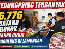 Menyisir 4 Kecamatan, Tim Gabungan Lamongan Sita Ribuan Batang Rokok Ilegal