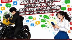 Kenalan Lewat Medsos Berujung Petaka, Mahasiswi di Lamongan Kehilangan Motor hingga Laptop