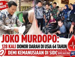 Kisah Inspiratif Joko Murdopo: 128 Kali Donor Darah di Usia 64 Tahun Demi Kemanusiaan di Sidoarjo