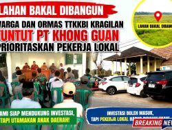 Lahan Bakal Dibangun, Warga Penggarap dan TTKKBI Kragilan Tuntut Kejelasan ke PT Khong Guan