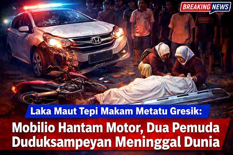 Laka Maut Tepi Makam Metatu Gresik
