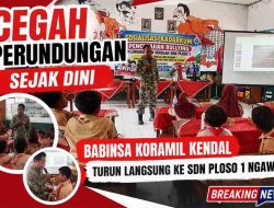 Cegah Perundungan Sejak Dini, Babinsa Koramil Kendal Turun Langsung ke SDN Ploso 1 Ngawi
