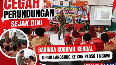 Mental Anak Terancam, Babinsa Kendal Tegaskan Pentingnya Stop Bullying di SDN Ploso