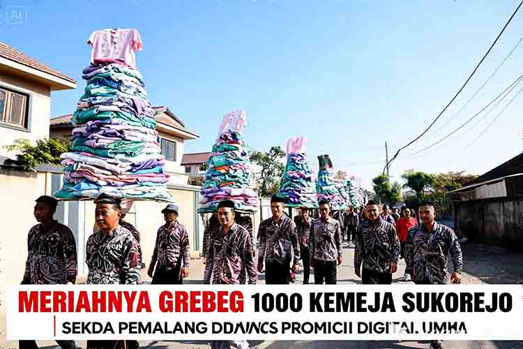 Meriahnya Grebeg 1000 Kemeja Sukorejo, Sekda Pemalang Dorong Promosi Digital UMKM
