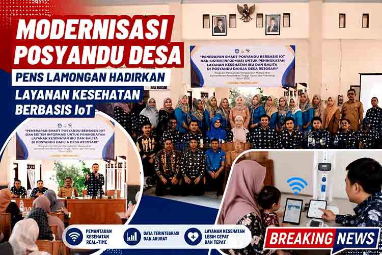 Modernisasi Posyandu Desa, PENS Lamongan Hadirkan Layanan Kesehatan Berbasis IoT kd