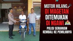 Motor Hilang di Magetan Ditemukan di Ngawi, Polisi Langsung Serahkan Kembali ke Pemiliknya