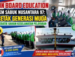 On Board Education KM Sabuk Nusantara 97: Cetak Generasi Muda Sebatik Paham Keselamatan Pelayaran
