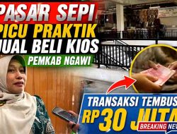 Pasar Sepi Picu Praktik Jual Beli Kios Pemkab Ngawi, Transaksi Tembus Rp30 Juta