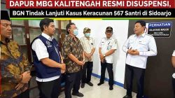 Pasca-Keracunan Massal 567 Santri di Sidoarjo, Dapur MBG Kalitengah Resmi Disuspensi BGN