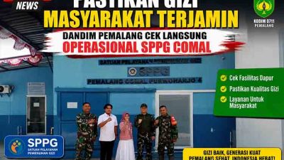 Pastikan Gizi Masyarakat Terjamin, Dandim Pemalang Cek Langsung Operasional SPPG Comal
