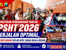 Pastikan Pengamanan ParluH PSHT 2026 Berjalan Optimal, Polres Ngawi Gelar Apel Siaga Skala Besar