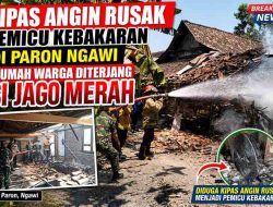 Kipas Angin Rusak Pemicu Kebakaran di Paron Ngawi, Rumah Warga Diterjang Si Jago Merah