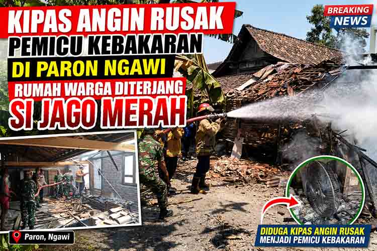 Pemadam Kebakaran di Paron Ngawi