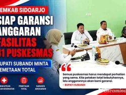 Pemkab Sidoarjo Siap Garansi Anggaran Fasilitas 31 Puskesmas, Bupati Subandi Minta Pemetaan Total